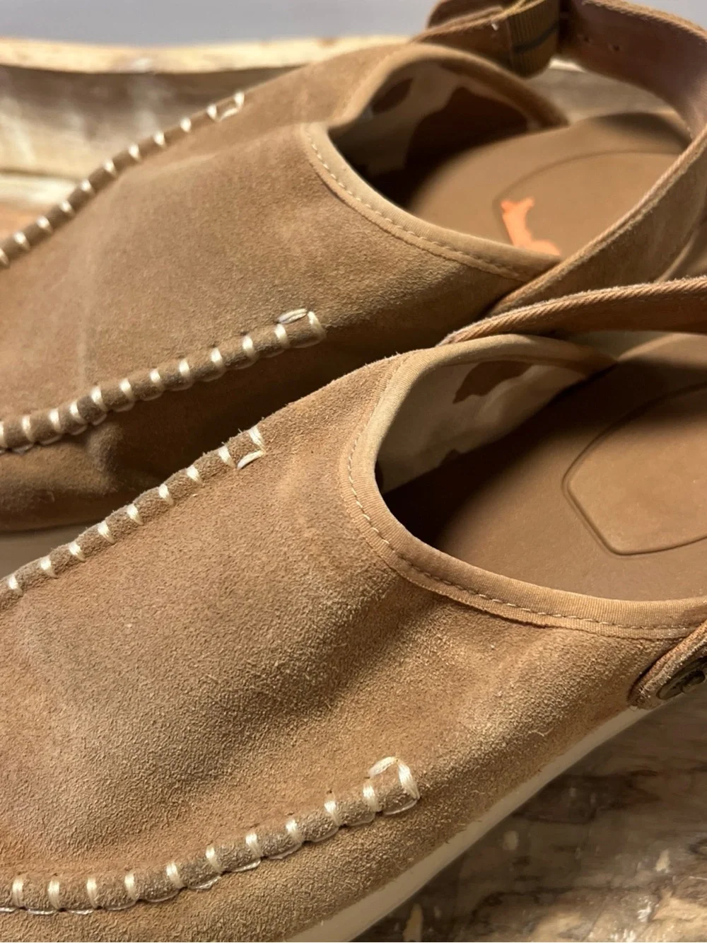 Hey Dude suede platform